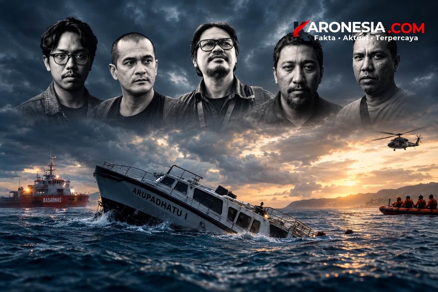 Lima jurnalis hilang kontak saat meliput di kawasan Selat Sunda