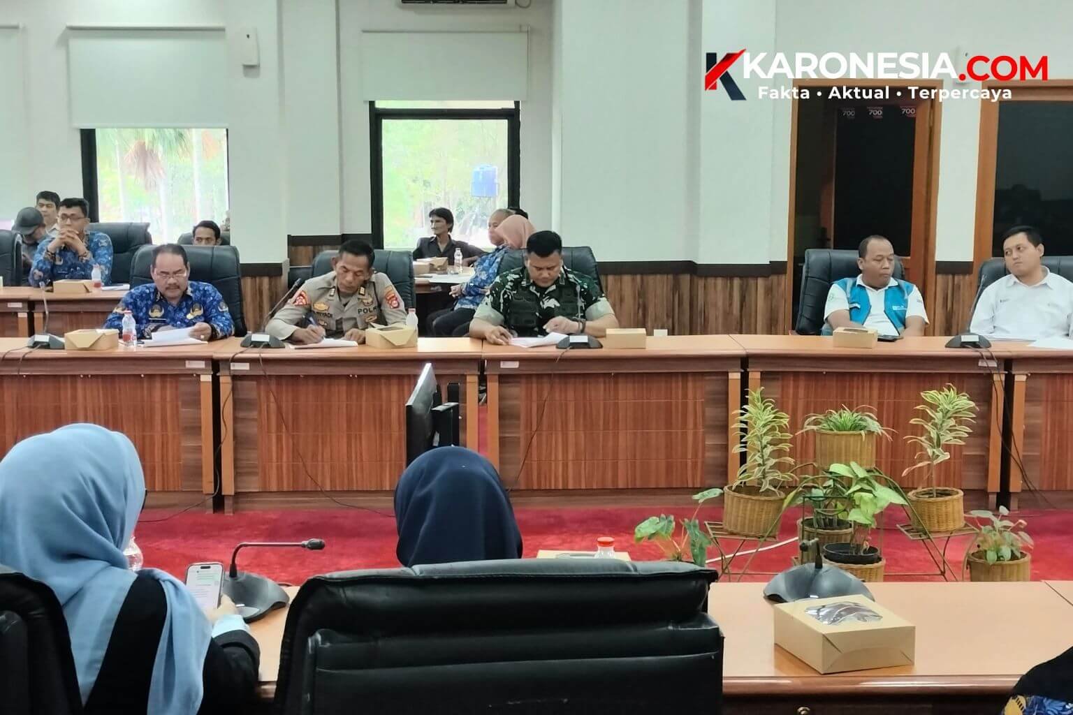 Kasdim 0510/Tigaraksa dan unsur Forkopimda hadiri rakor persiapan Paripurna HUT ke-394 Kabupaten Tangerang
