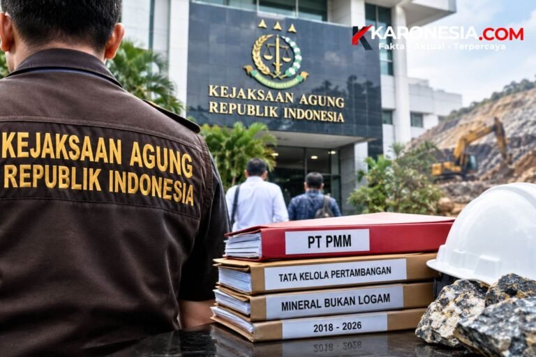 Ilustrasi, Petugas Kejaksaan Agung memeriksa berkas perkara dugaan korupsi tata kelola pertambangan PT PMM.