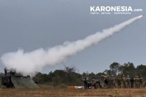 Peluncuran rudal Mistral Atlas menembak drone Outlaw dalam Latma Super Garuda Shield 2026