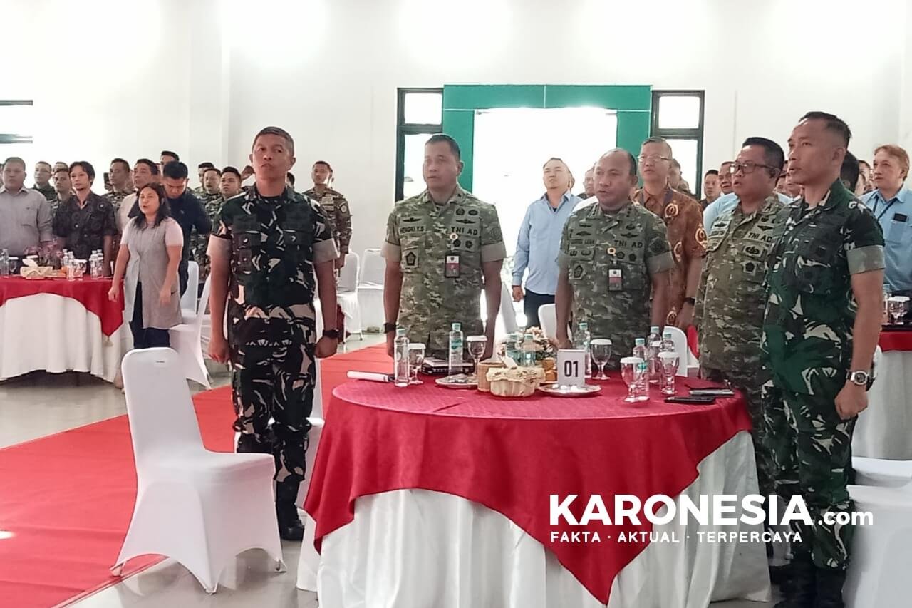 Jajaran perwira TNI dalam acara sosialisasi PSDN di Tangerang