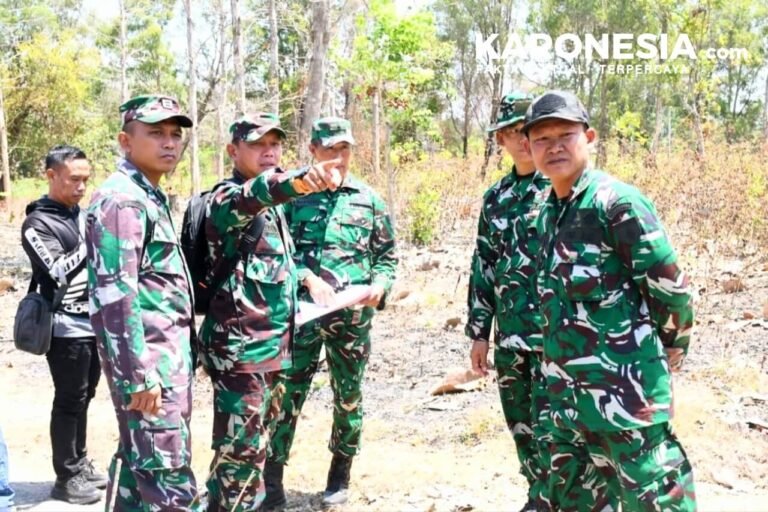 Pjs Kasiter Korem 081 DSJ meninjau lokasi pembangunan Yonif TP Sambikerep Nganjuk