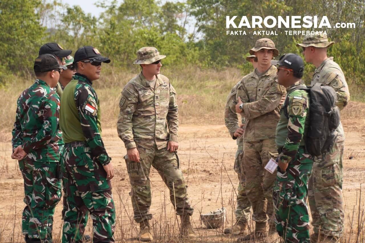 Prajurit Yonarhanud 10/ABC bersama militer negara sahabat