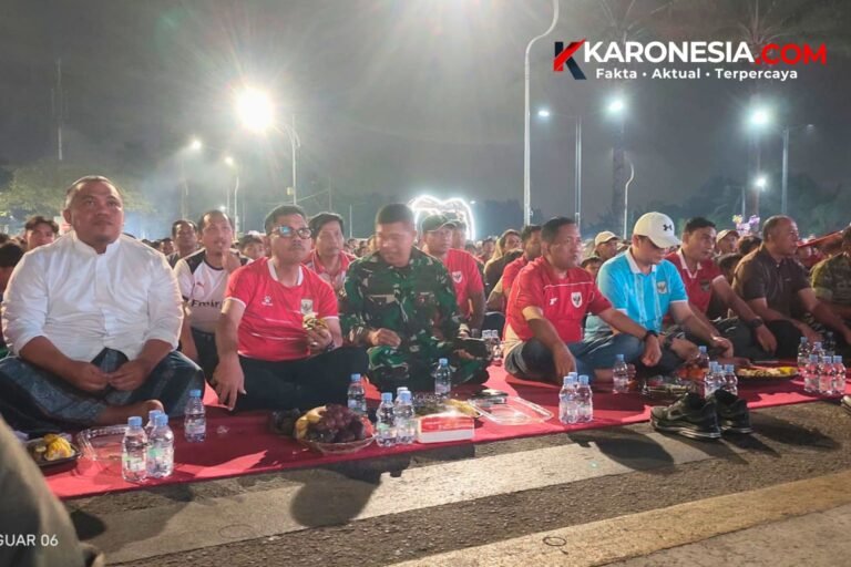 Wali Kota Tangerang dan Dandim 0506/Tgr nobar Final ASEAN Cup 2026 bersama warga di Taman Elektrik Kota Tangerang