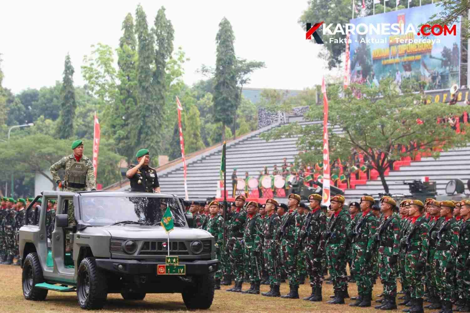 Pangdam IV Diponegoro inspeksi pasukan upacara HUT 76 Semarang 2026 Mayjen Achiruddin