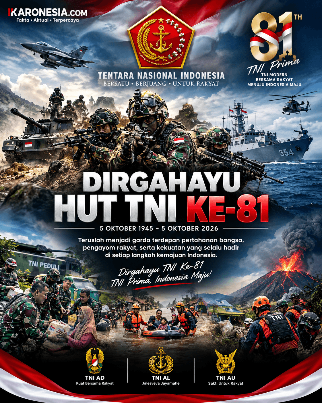 Dirgahayu RI ke-81 - Karonesia.com