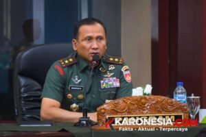 Mayjen TNI Sudaryanto memimpin entry briefing Pangdam IV Diponegoro di Aula Makodam.