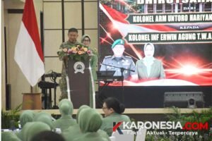 Pisah kenal Danrem 081 DSJ dari Kolonel Untoro Hariyanto kepada Kolonel Erwin Agung di Madiun