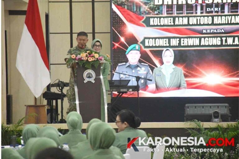 Pisah kenal Danrem 081 DSJ dari Kolonel Untoro Hariyanto kepada Kolonel Erwin Agung di Madiun
